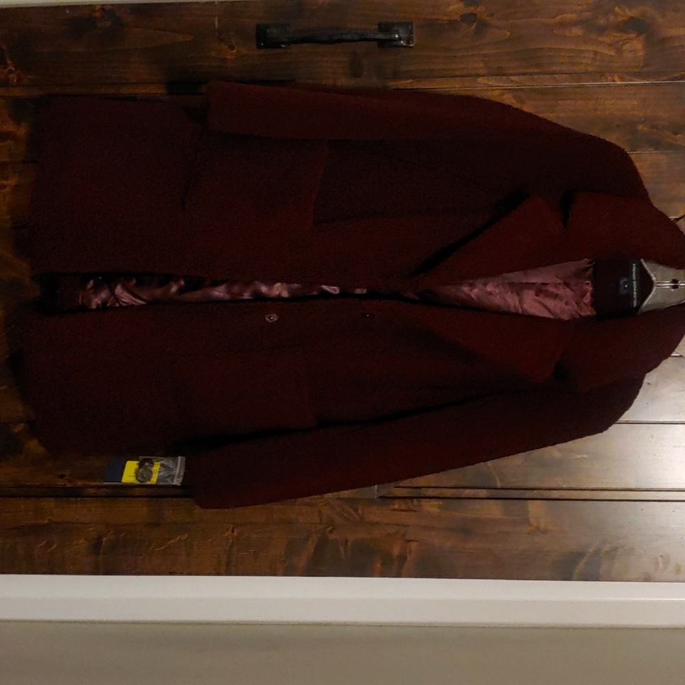 Wine Teddy Bear Peacoat